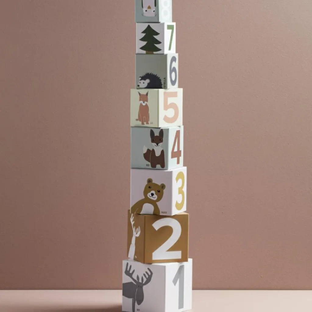 Discount Cubes empilables Edvin (10 pièces) Jouet À Empiler