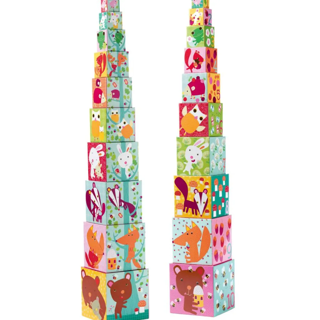Outlet Cubes empilables Forêt (10 cubes) Jouet À Empiler