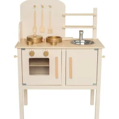 Sale Cuisinière en bois Crème Enfant Cuisine Enfant
