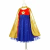 Hot Déguisement Super Hero girl robe+cape (8-10 ans) Enfant Déguisement Enfant