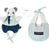 Hot Doudou amusette 3 en 1 Panda Les petits futés Doudou Marionnette