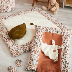 Online Doudou attache sucette Caramel forest lapin petit cœur (35 x 25 cm) Doudou Attache Sucette