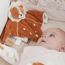 Best Doudou attache sucette en veloudoux Babou Doudou Attache Sucette