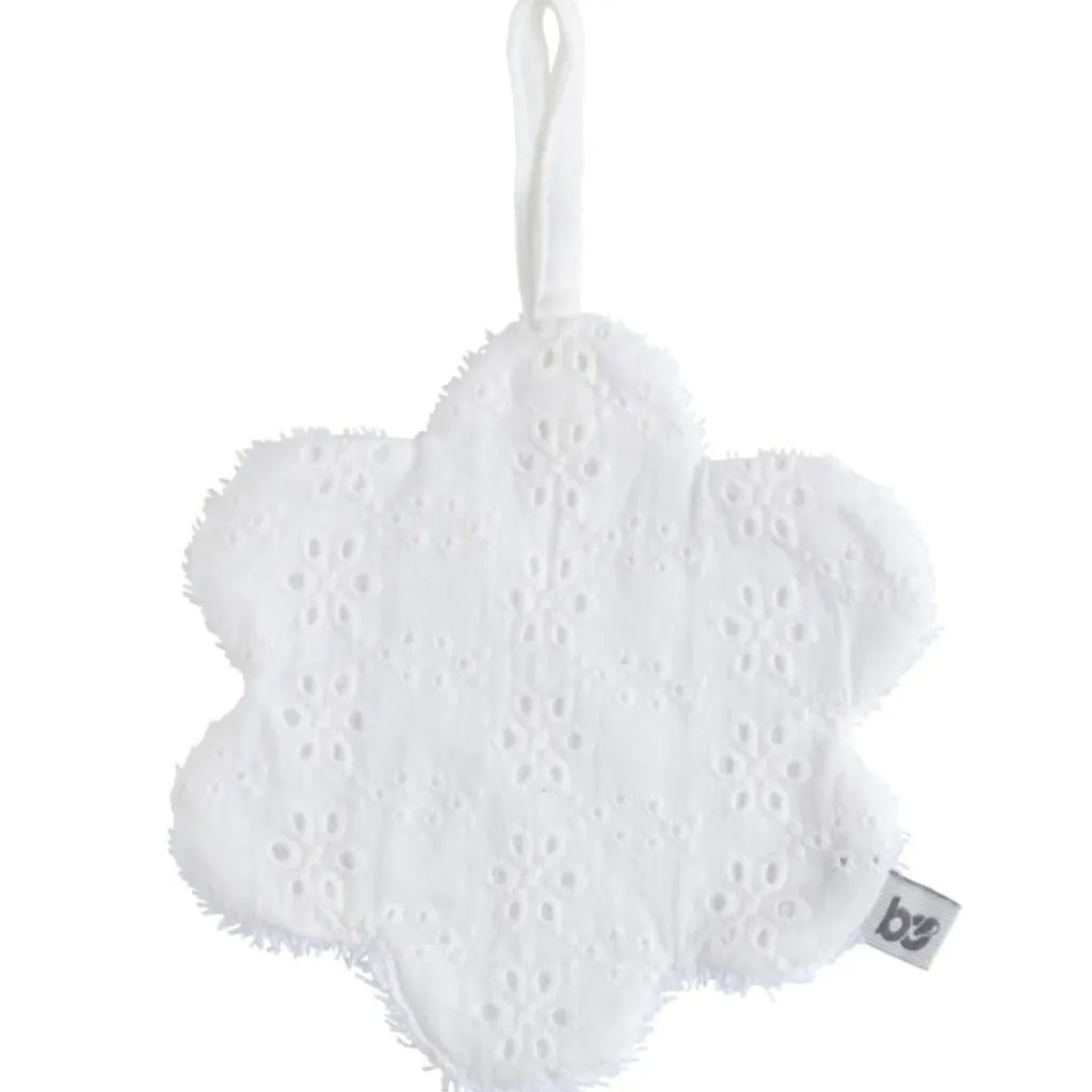 Online Doudou attache sucette fleur Calm blanc Doudou Attache Sucette