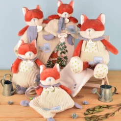 Clearance Doudou attache-sucette Romarin Le Renard (19 cm) Doudou Attache Sucette