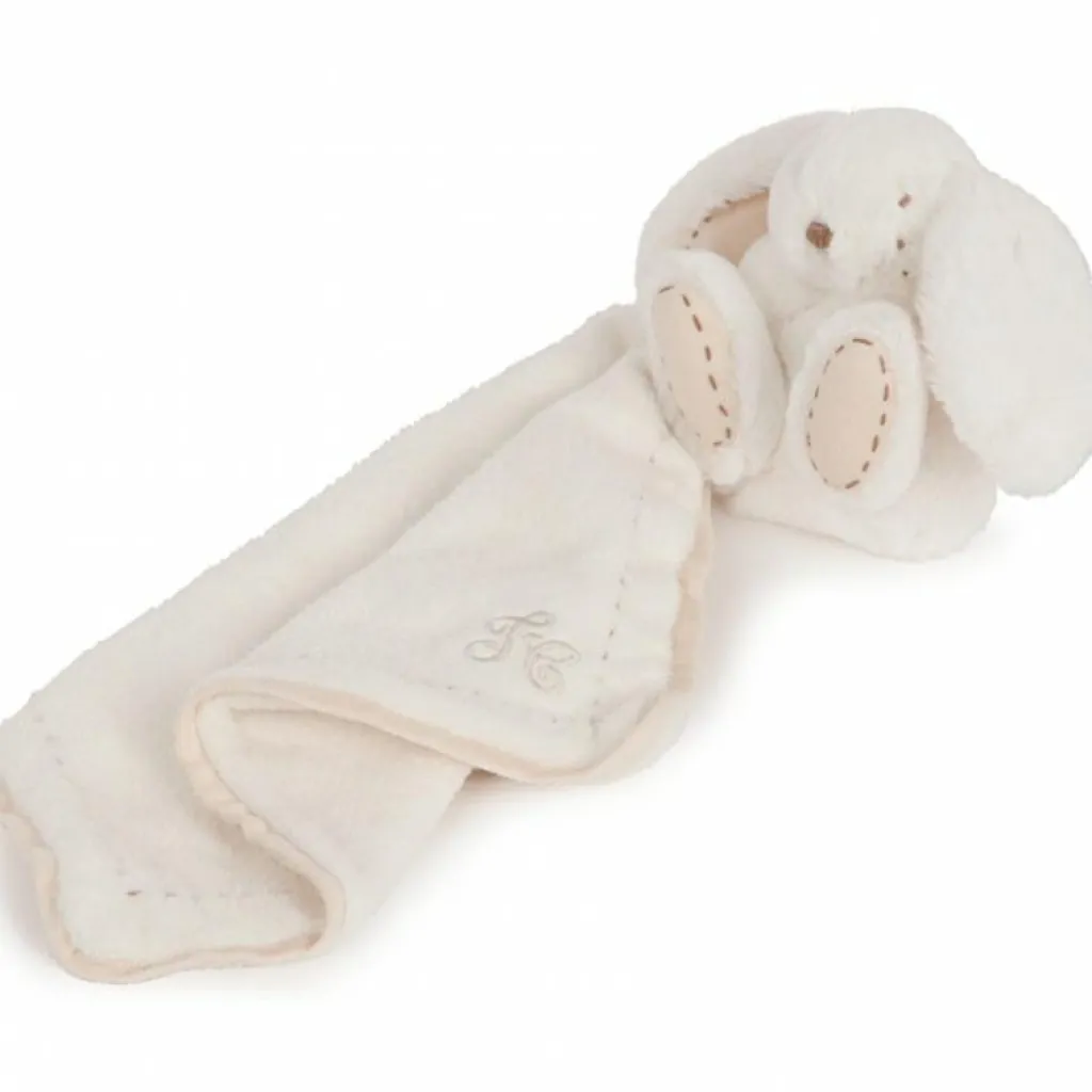 Hot Doudou Augustin le lapin écru (24 cm) Doudou Plat