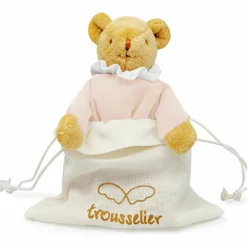 Discount Doudou avec hochet Ours Rose poudré Hochet