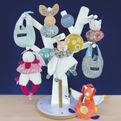 Hot Doudou boule 3 en 1 Chat Les petits futés Doudou Plat