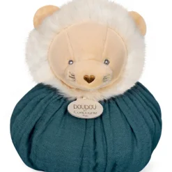 Doudou boule 3 en 1 Lion Les petits futés Doudou Plat
