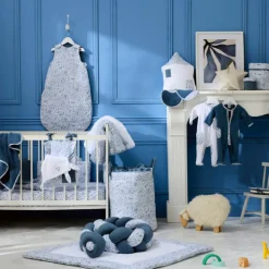 Outlet Doudou lapin petit cœur forêt et microfibre blanc Doudou Attache Sucette