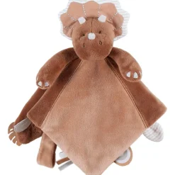 Discount Doudou marionnette Tricéraptos Ops en veloudoux cannelle (27 cm) Doudou Marionnette