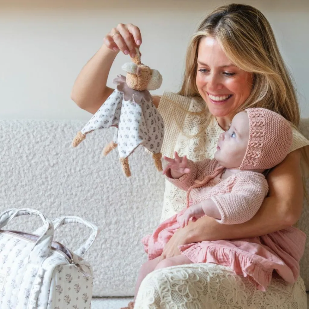 Hot Doudou âne Botton Fleurs Doudou Plat