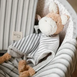 Sale Doudou âne Botton Rayures Doudou Plat