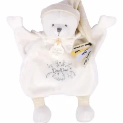 New Doudou Ours Cape Blanc (25 cm) Doudou Plat