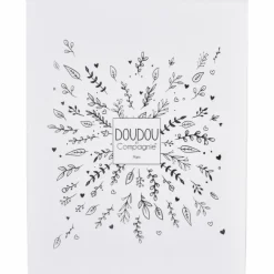 New Doudou Ours Cape Blanc (25 cm) Doudou Plat