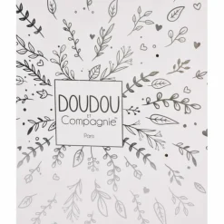 New Doudou Ours Cape Blanc (25 cm) Doudou Plat