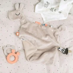 Outlet Doudou plat attache sucette Lalee Sable (30 cm) Doudou Attache Sucette