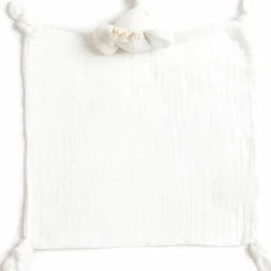 Outlet Doudou plat en coton bio éléphant (30 x 30 cm) Doudou Plat