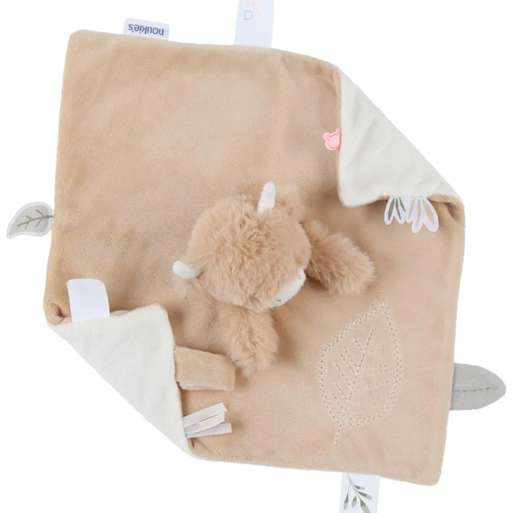 New Doudou plat Fluffy Cow Doudou Plat