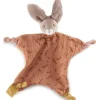 Doudou plat lapin argile Trois petits lapins Doudou Plat