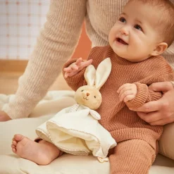 Sale Doudou plat Lapin rond crème Doudou Plat