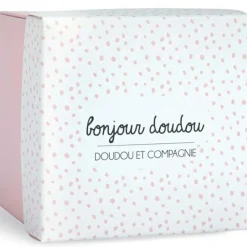 New Doudou plat lapin rose J'aime mon doudou Doudou Plat
