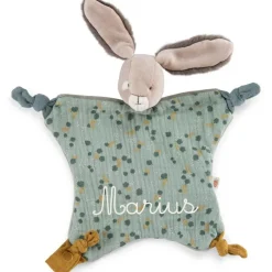 Best Doudou plat lapin sauge Trois petits lapins (personnalisable) Doudou Plat