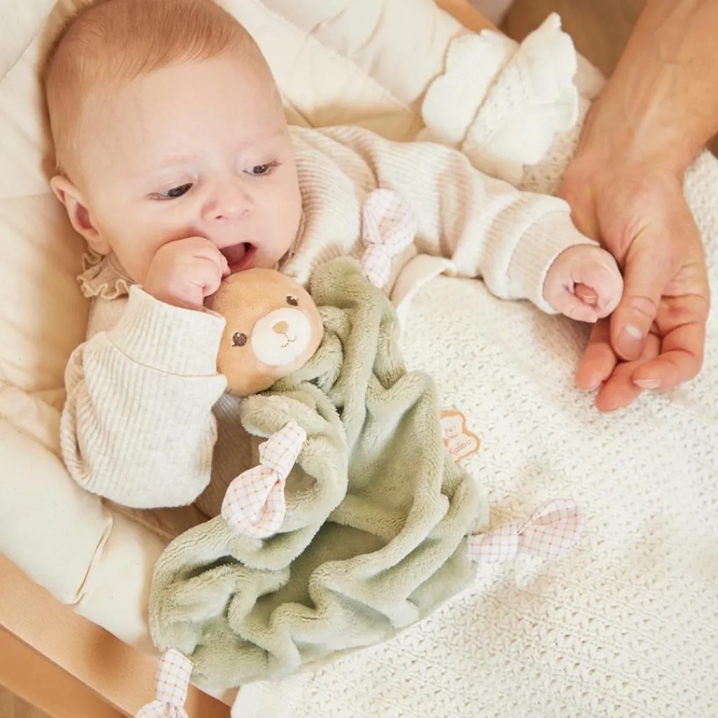 Best Doudou plat Ours vert Doudou Plat