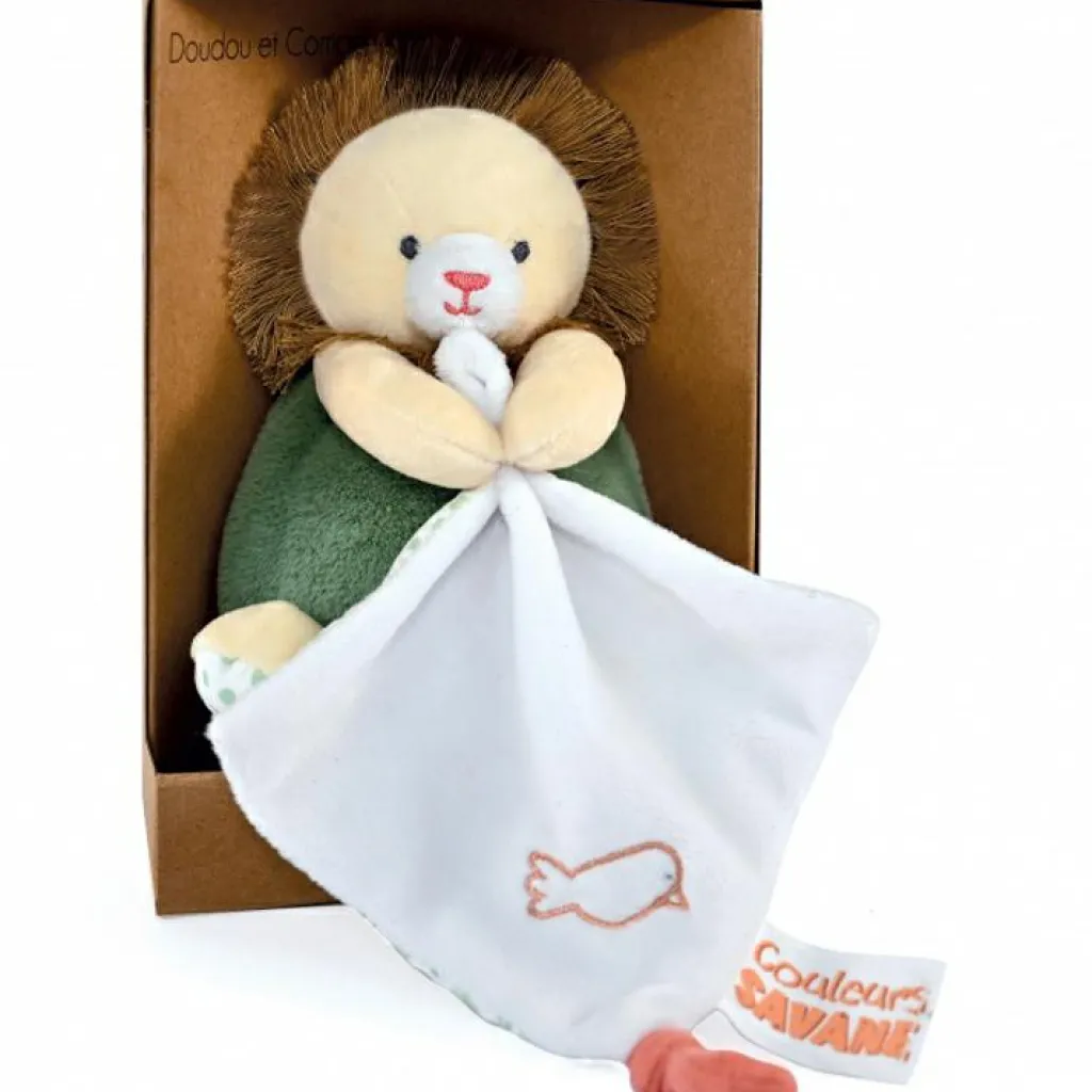 Online Doudou plat pantin Lion Couleurs savane (15 cm) Doudou Plat