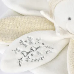 Hot Doudou plat pétales Ours Blanc (25 cm) Doudou Plat