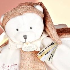 Hot Doudou plat pétales Ours Rose (25 cm) Doudou Plat