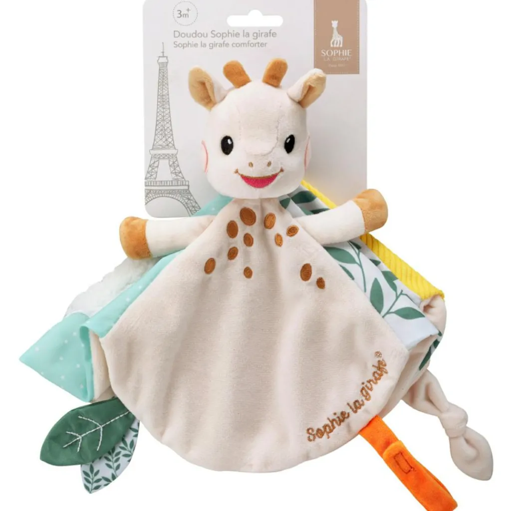 Sale Doudou plat avec attache sucette Doudou Attache Sucette