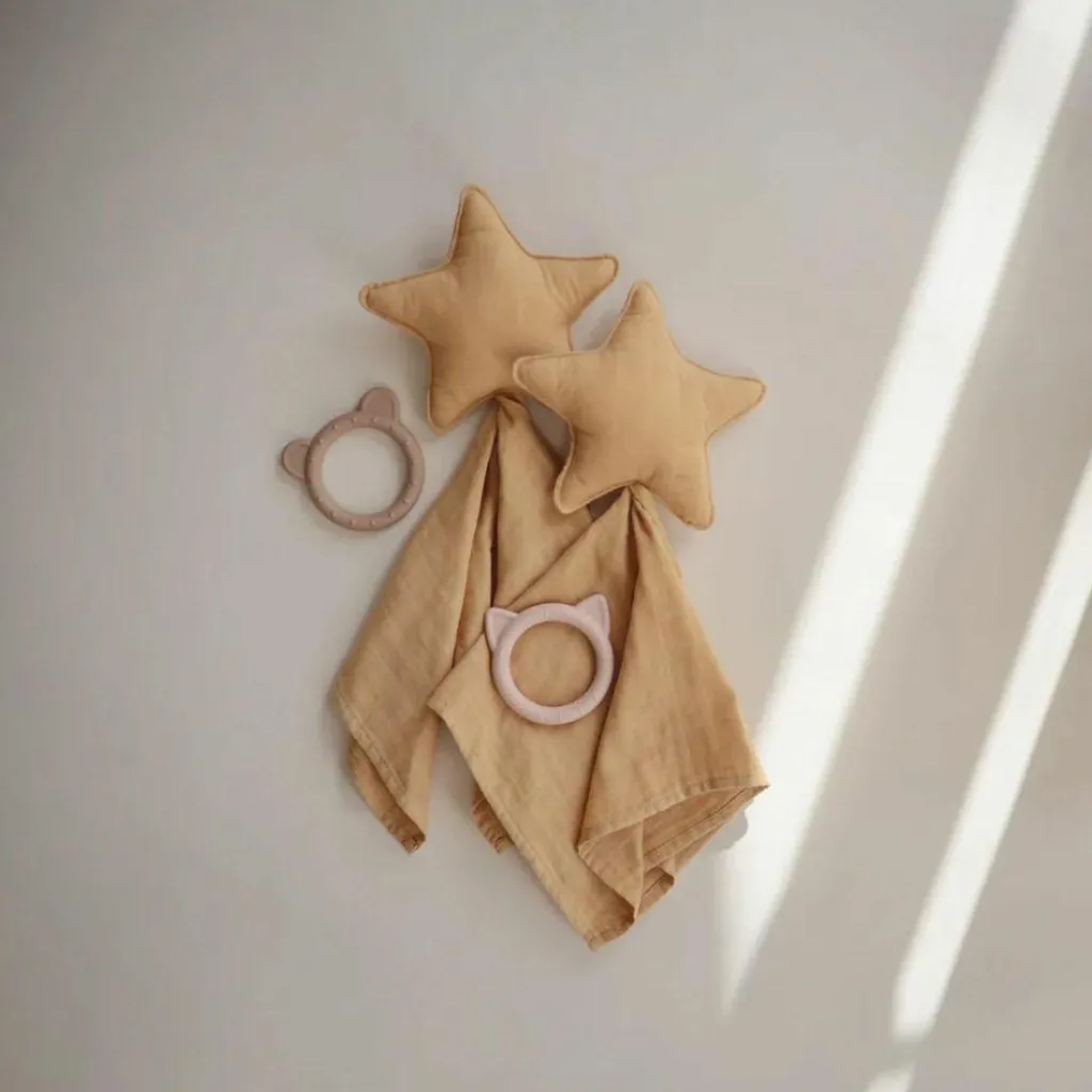 Outlet Doudou plat étoile Fall yellow Doudou Plat