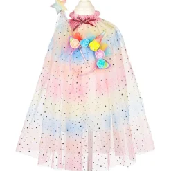 Outlet Ensemble cape sirène + diadème + baguette licorne (3-4 ans) Enfant Déguisement Enfant