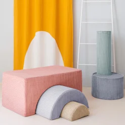 Clearance Ensemble de jeu arc-en-ciel Pink Mousse velours côtelé Parcours De Motricité