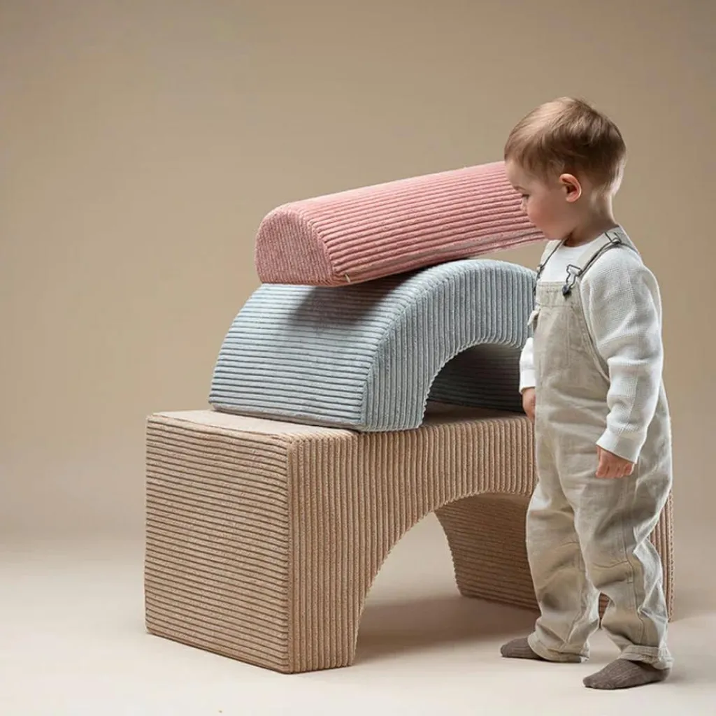 Outlet Ensemble de jeu arc-en-ciel Brown Sugar velours côtelé Parcours De Motricité