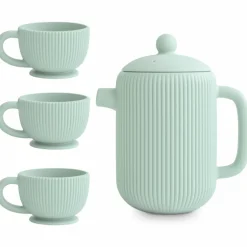 Discount Ensemble de jeu Thé en silicone Cambridge Blue (4 pièces) Dînette Et Aliments Factices