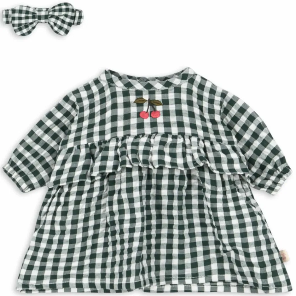 New Ensemble de vêtements pour poupée Green check Accessoires Poupée