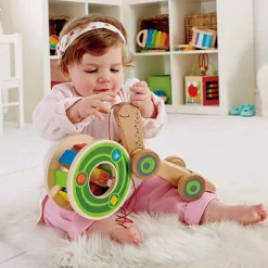 Hot Escargot à tirer avec jeu de formes Jouet À Tirer / Pousser