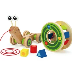 Hot Escargot à tirer avec jeu de formes Jouet À Tirer / Pousser