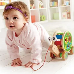 Hot Escargot à tirer avec jeu de formes Jouet À Tirer / Pousser