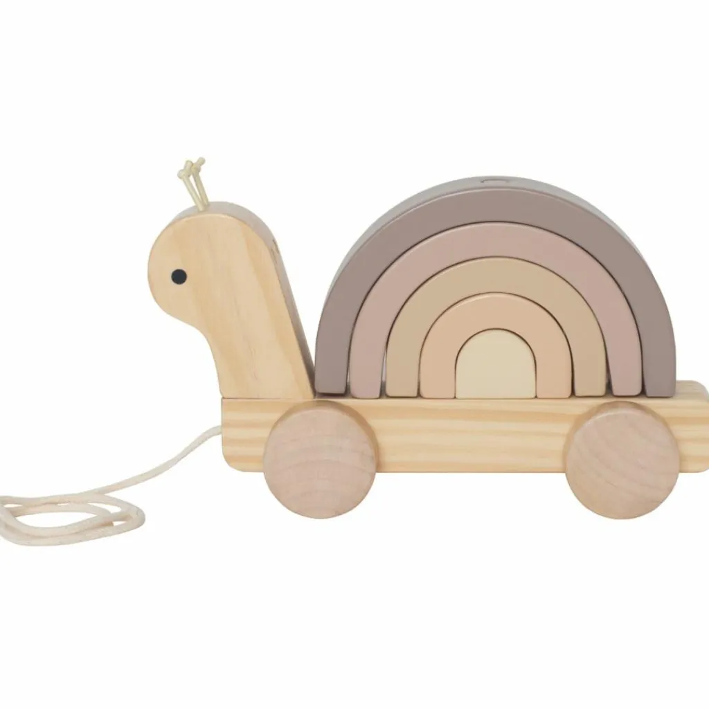 Escargot en bois à tirer Jouet À Tirer / Pousser
