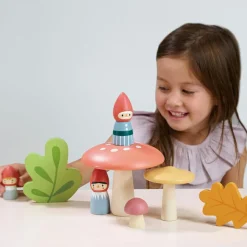 Online Famille de gnomes et forêt en bois Maison De Poupée Et Univers De Jeu