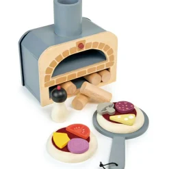 Sale Four à pizza en bois Dînette Et Aliments Factices