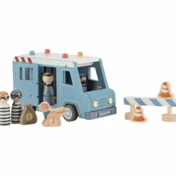 Clearance Fourgon de police en bois Petites Voitures, Véhicules Et Circuits