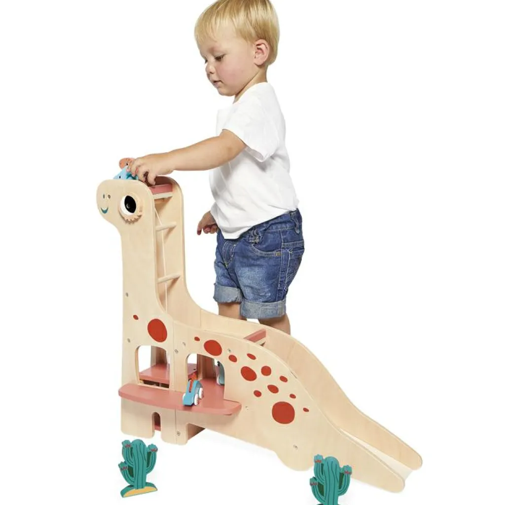 Hot Garage Dino en bois Petites Voitures, Véhicules Et Circuits