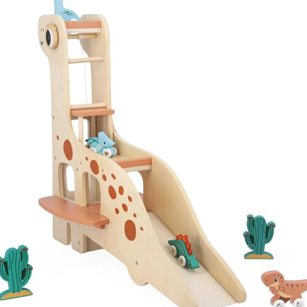 Hot Garage Dino en bois Petites Voitures, Véhicules Et Circuits
