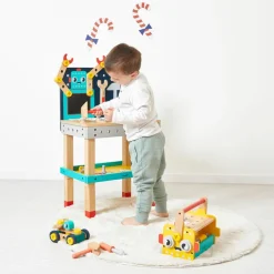 Outlet Grand établi Brico'kids robot (51 pièces) Etabli Et Outils