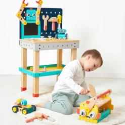 Outlet Grand établi Brico'kids robot (51 pièces) Etabli Et Outils