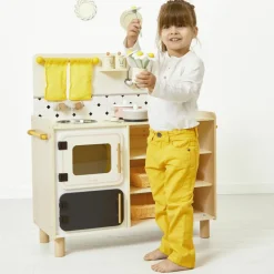 Online Grande cuisine équipée en bois Mamie Soleil (16 pièces) Enfant Cuisine Enfant